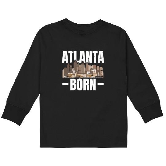 Atlanta City Georgia USA America United States Kids Long Sleeve T Shirts