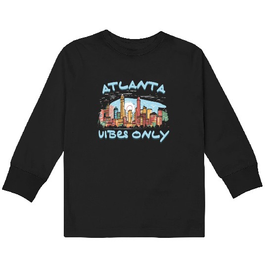 Atlanta City Georgia USA America United States Kids Long Sleeve T Shirts