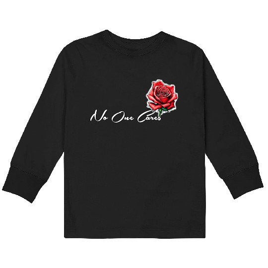 No One Cares Merch Kids Long Sleeve T Shirts
