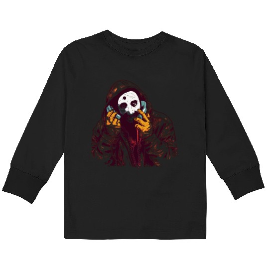 Ghostface Phone Call Kids Long Sleeve T Shirts
