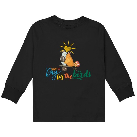Sundays for the bird spring nature cute Kids Long Sleeve T Shirts