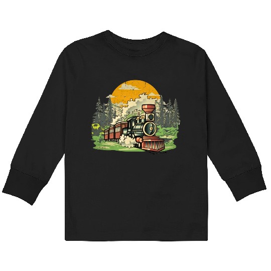 Christmas North Pole Polar Express All Abroad Xmas Kids Long Sleeve T Shirts