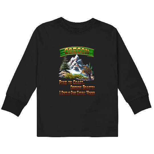 Oregon Boasts Kids Long Sleeve T Shirts