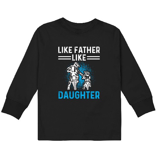 Dad And Son Bike Lover Vintage Father s Day 01 Kids Long Sleeve T Shirts