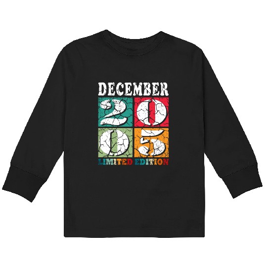 December 2005 Anniversary December 2005 December Kids Long Sleeve T Shirts