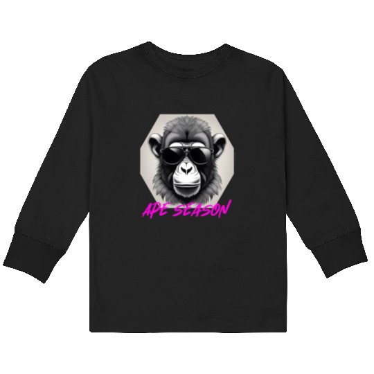 Ape season Kids Long Sleeve T Shirts