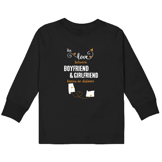 Love Between BF And GF Albm To Oregon Gift Kids Long Sleeve T Shirts