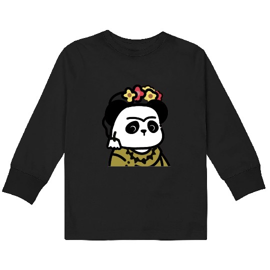 Frida Kahlo D83D DC3CGiant Panda Kids Long Sleeve T Shirts