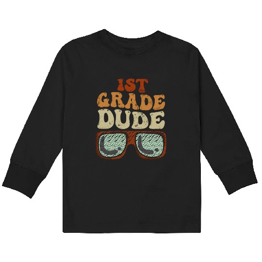 Kindergarten Teacher Funny Student 1st Graduation Kids Long Sleeve T Shirts