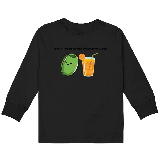 Olive Juice (I love you) Kids Long Sleeve T Shirts