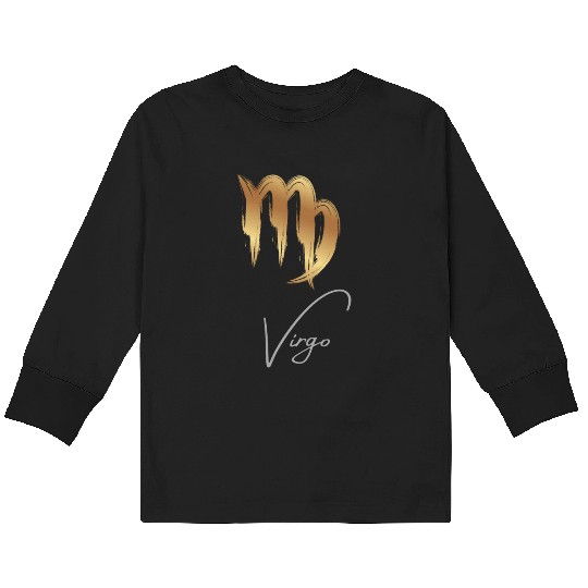 Virgo zodiac sign Kids Long Sleeve T Shirts