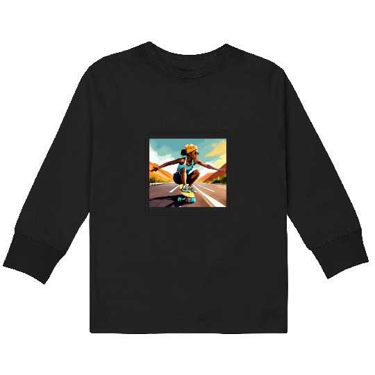 SKATEBOARD Kids Long Sleeve T Shirts