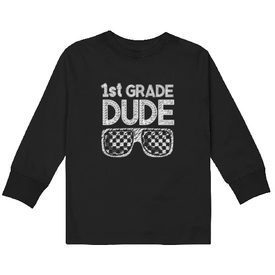 Kindergarten Teacher Funny Student 1st Graduation Kids Long Sleeve T Shirts