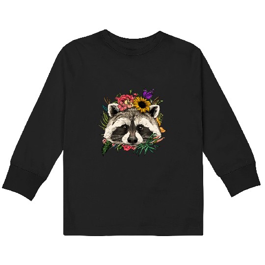 Floral Rac Spring Nature Rac Kids Long Sleeve T Shirts