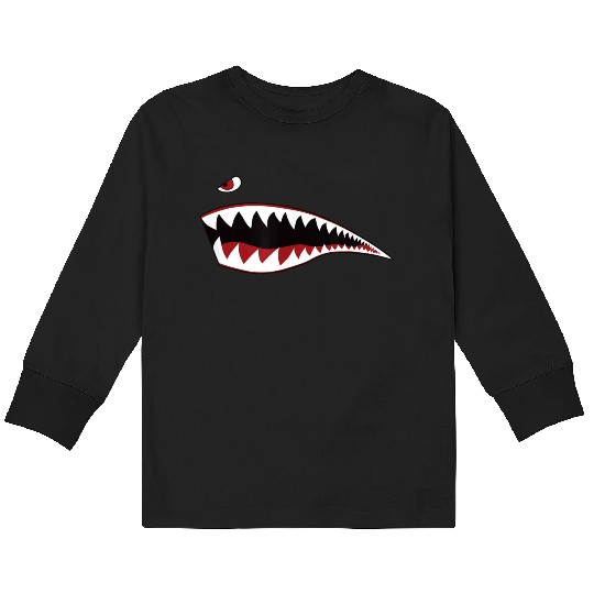 p-51 mustangs p-40 warhawks Kids Long Sleeve T Shirts