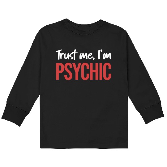 Trust Me, I'm Psychic Celestial Card Decks Kids Long Sleeve T Shirts