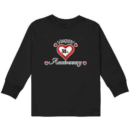 anniversary 36th Kids Long Sleeve T Shirts