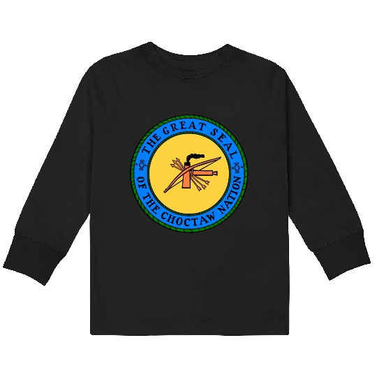 The Great Seal of Choctaw Nation of Oklahoma Kids Long Sleeve T Shirts