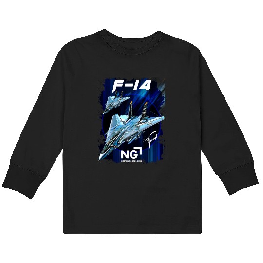 F-14 Tomcat Fighterjet Kids Long Sleeve T Shirts