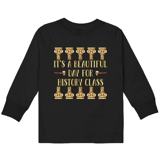 History Teacher Kids Long Sleeve T Shirts