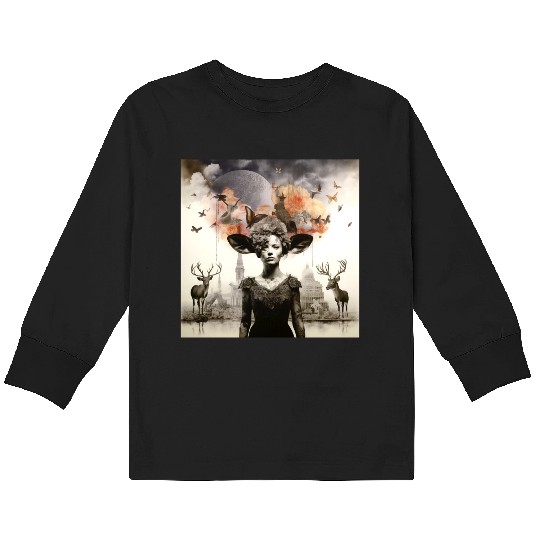 Lets go Bambi Kids Long Sleeve T Shirts