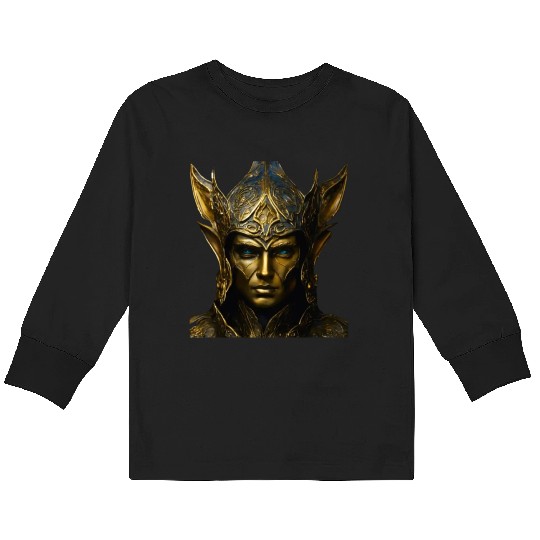 Portrait of an Ancient Monarch Kids Long Sleeve T Shirts
