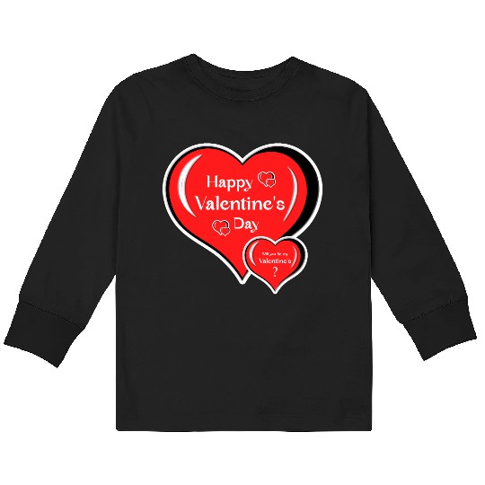 Valentine's Day. Kids Long Sleeve T Shirts