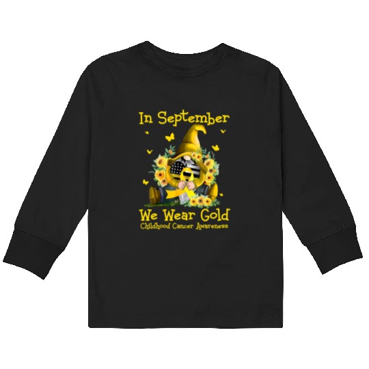 September We Wear Gold Kids Long Sleeve T Shirts
