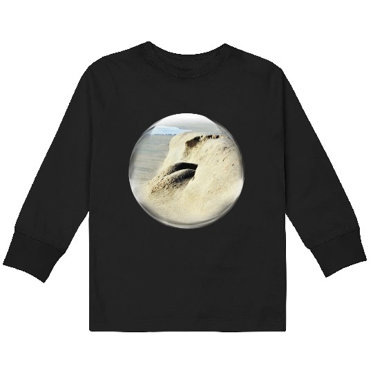 Life in a Bubble Collection-Bottoms Up Face First Kids Long Sleeve T Shirts