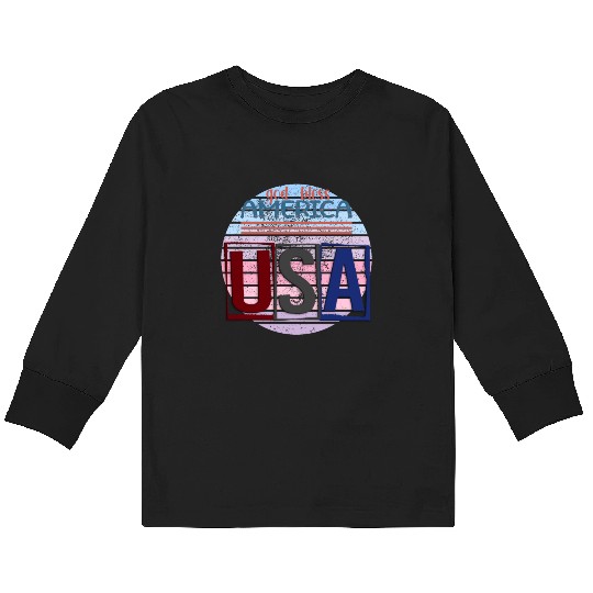 usa Kids Long Sleeve T Shirts