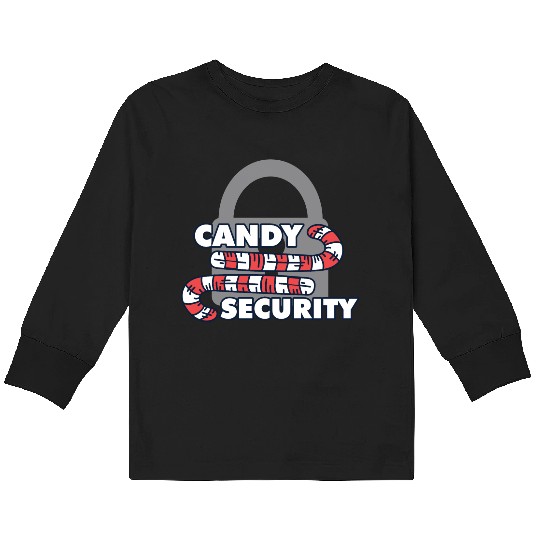 Candy Security Mom Dad Matching Birthday Costume Kids Long Sleeve T Shirts