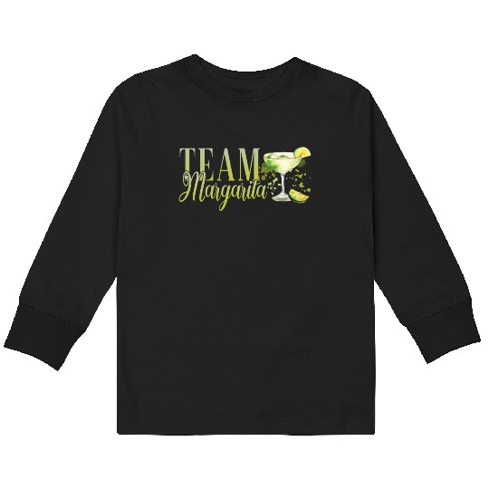 Team Margarita Tequila Stag Party Kids Long Sleeve T Shirts