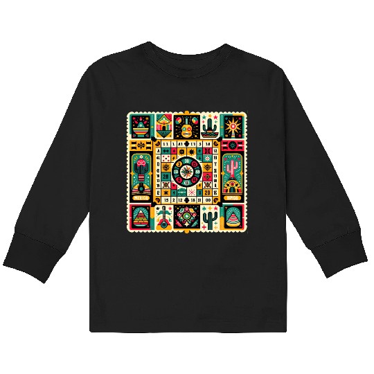 Loteria: Mexico's Bingo Fiesta Kids Long Sleeve T Shirts
