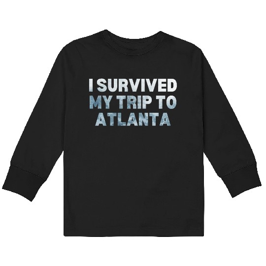 My Trip Traveler Vacation Atlanta Kids Long Sleeve T Shirts