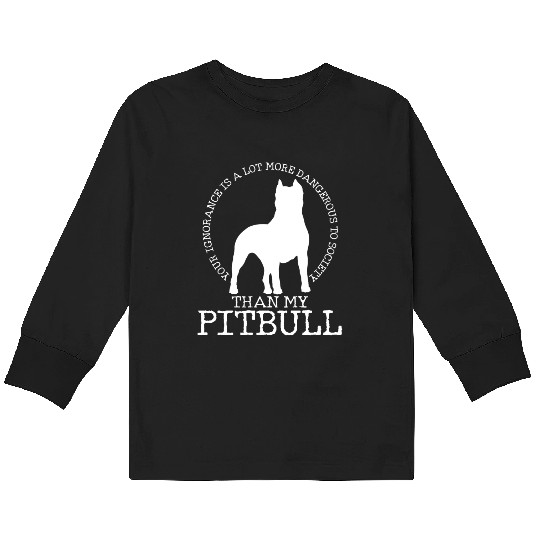 Express Your Love For Pitbull Society Today Kids Long Sleeve T Shirts