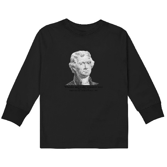 Deal Of The Century AP US History Thomas Jefferson Kids Long Sleeve T Shirts