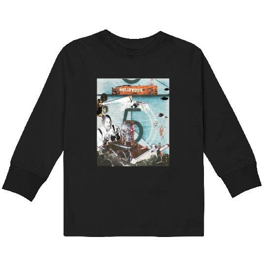 lights camera hollywood Kids Long Sleeve T Shirts