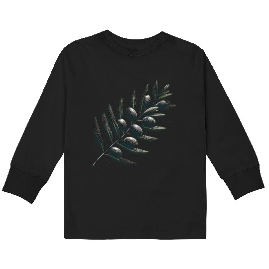 olive branch Kids Long Sleeve T Shirts