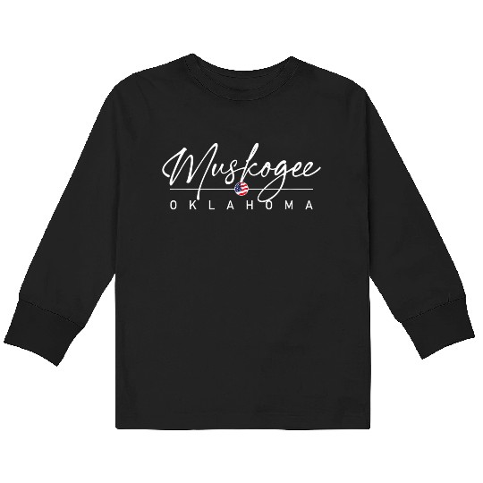 Muskogee Oklahoma Kids Long Sleeve T Shirts