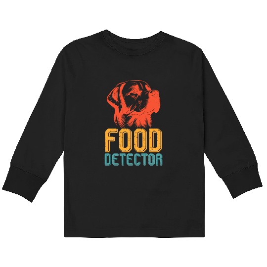 Labrador FOOD DETECTOR Funny Labrador Kids Long Sleeve T Shirts