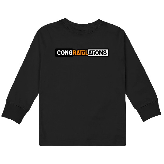 CONGRATULATIONS Kids Long Sleeve T Shirts Kids Long Sleeve T Shirts