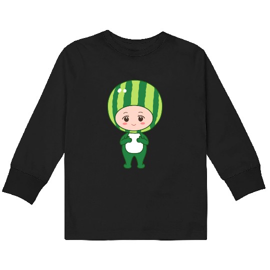 back to school watermelon Kids Long Sleeve T Shirts