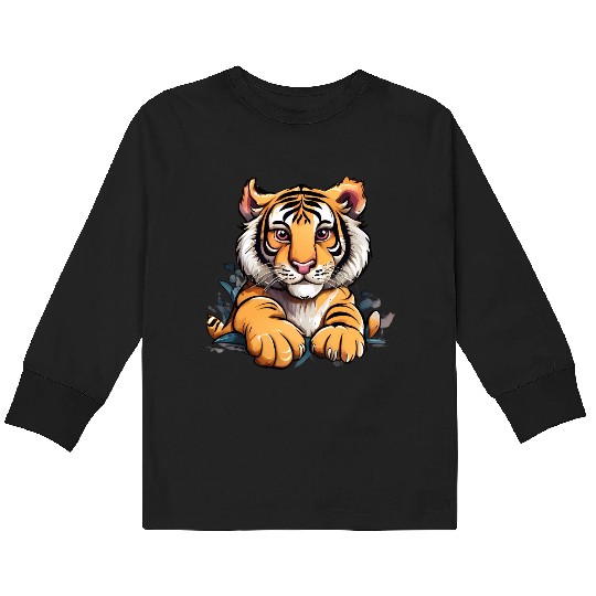 Baby Tiger Kids Long Sleeve T Shirts