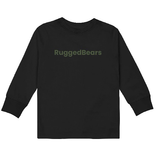 RuggedBears Olive Collection Kids Long Sleeve T Shirts
