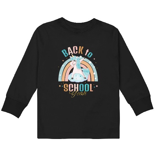 Back to School Kids Long Sleeve T Shirts