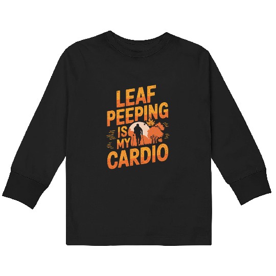 Autumn Foliage Exploration for Nature Lovers and Kids Long Sleeve T Shirts