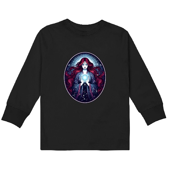 Celestial Oracle Kids Long Sleeve T Shirts