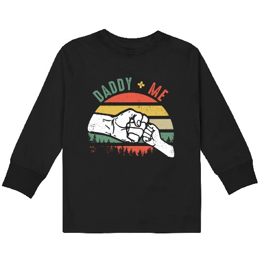 Love Daddy and Me Kids Long Sleeve T Shirts