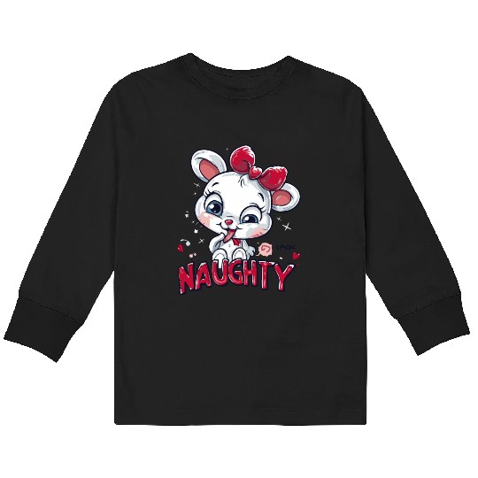 Naughty and Cute Kids Long Sleeve T Shirts