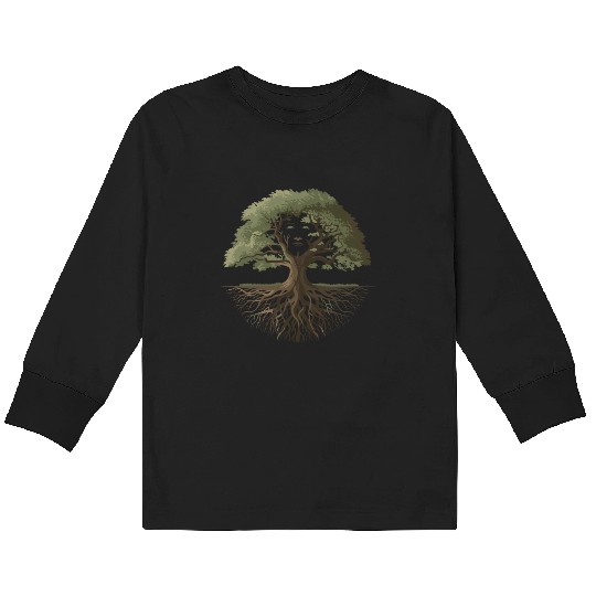Tree of life for a Nature lover Kids Long Sleeve T Shirts